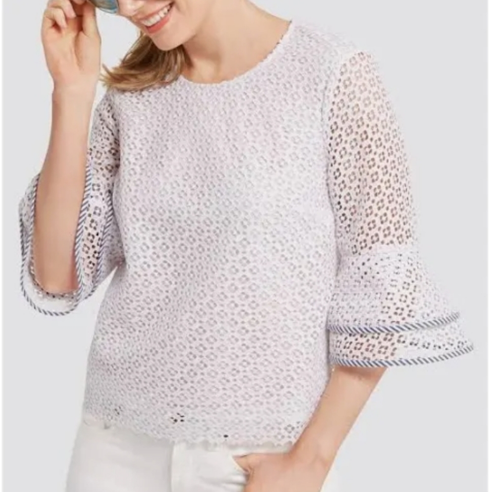Draper James white top